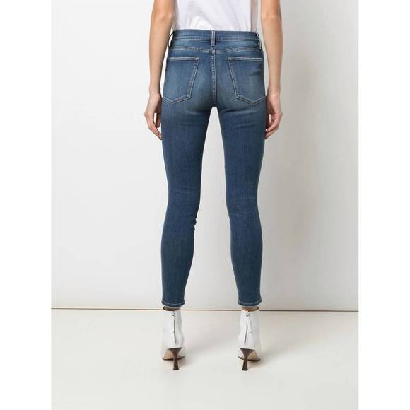 NEW FRAME le high tux stripe jeans in serrano - Picture 3 of 3